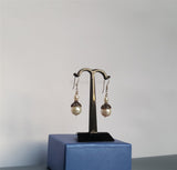 Cream White Pearl Earrings, Simple Pearl Dangle Earrings, Sterling Silver Pearl Earrings, Bridesmaids Jewelry, Natural Pearl Jewelry