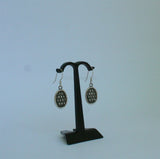 Interleaving Mesh Earrings, Sterling Silver Earrings, Simple Silver Earrings, Silver Dangle Earrings, Simple Earrings