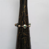 Chunky Turquoise Bracelet, Sterling Silver Bracelet w Handmade Claps, Gemstone Bracelet, Natural Turquoise Statement Bracelet