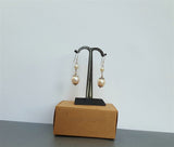 White Pearl Earrings, Simple Pearl Dangle Earrings, Sterling Silver Pearl Earrings, Bridesmaids Jewelry, Natural Pearl Jewelry