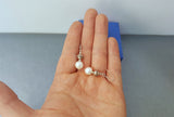 White Freshwater Pearl Earrings, Simple Pearl Dangle Earrings, Sterling Silver Pearl Earrings, Bridesmaids Jewelry, Natural Pearl Jewelry