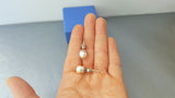 Freshwater Pearl Earrings, Simple Pearl Dangle Earrings, Sterling Silver Pearl Earrings, Bridesmaids Jewelry, Natural Pearl Jewelry