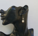 Freshwater Pearl Earrings, Simple Pearl Dangle Earrings, Sterling Silver Pearl Earrings, Bridesmaids Jewelry, Natural Pearl Jewelry