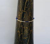 Dainty Tiny Bead Gemstone Bracelet, Dark Blue Stone Bracelet, Lapis Lazuli Bracelet, Minimalist Gemstone Bracelet, Skinny Bracelet