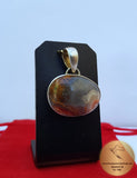 Oval Shaped Crazy Lace Agate Pendant, Sterling Silver Natural Gemstone Pendant, Handmade Jewelry