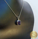 Amethyst Pendant, Violet Stone Pendant, Purple Pendant, February Birthstone, Sterling Silver Gemstone Pendant