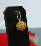 Traditional Croatian 14k Gold Pendant, Dubrovnik Filigree Pendant, Solid 14k Filigree Ball Pendant, Ethnic Minimalist Gold Wedding Jewelry
