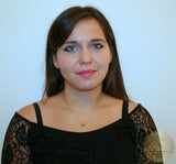 Dainty Sliding 14k Gold Pendant, Traditional Croatian Jewelry, Small Gold Pendant, Gold Filigree Slide Ball Pendant, Dainty Chain Necklace