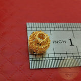 Traditional Croatian Filigree Ball Slider Pendant In 14k Gold, Dubrovnik Solid Gold Floating Pendant, Ethnic Wedding Jewelry, Minimalist