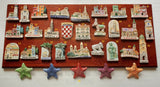 Korčula, Authentic Croatian Souvenir Gift, Made In Croatia Gift, Handmade Ceramic Magnets, Hand Crafted Ornament, Hand Sculpted Ceramics