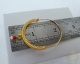 Large 14k Gold Filigree Hoops, Traditional Croatian - Konavle Earrings, Red Coral or White Pearl Dangle Hoops In 14k Gold, Wedding Jewelry