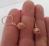 14k Rose Gold Earrings, Traditional Croatian Filigree Ball Earrings, Pink Gold Earrings, Ethnic Dubrovnik Jewelry Solid Gold Wedding Jewelry