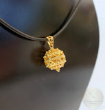 Dubrovnik Filigree Ball Pendant, Solid 14k Gold Pendant, Statement Pendant, Croatian Filigree Pendant Necklace, Vintage Pendant