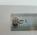 Traditional Croatian 14k White Gold Pendant, Dubrovnik Filigree Pendant, Solid 14k Filigree Ball Pendant, Ethnic Wedding Jewelry in 14k