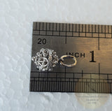 Traditional Croatian Gold Pendant, Dainty 14k White Gold Pendant, Dubrovnik Wedding Jewelry, Solid 14k Filigree Ball Pendant