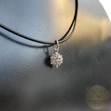 Traditional Croatian Gold Pendant, Dainty 14k White Gold Pendant, Dubrovnik Wedding Jewelry, Solid 14k Filigree Ball Pendant