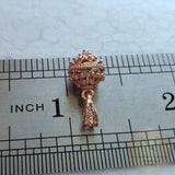 Traditional Croatian Dainty 14k Gold Pendant, Dubrovnik Filigree Ball Pendant, Small Gold Pendant, Solid Pink Gold Pendant Rose Gold Pendant
