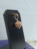 Traditional Croatian Dainty 14k Gold Pendant, Dubrovnik Filigree Ball Pendant, Small Gold Pendant, Solid Pink Gold Pendant Rose Gold Pendant