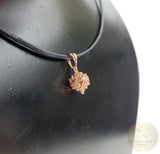 Traditional Croatian Dainty 14k Gold Pendant, Dubrovnik Filigree Ball Pendant, Small Gold Pendant, Solid Pink Gold Pendant Rose Gold Pendant