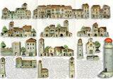 Istria, Ceramic Poreč Romanesque House, Authentic Croatian Souvenir Gift, Handcrafted In Croatia Gift, Unique Handmade Ceramic