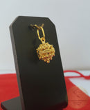 14k Gold Minimalist Pendant, Croatian Filigree Ball Pendant Necklace, Solid Gold Dainty Pendant, Dubrovnik Filigree Pendant