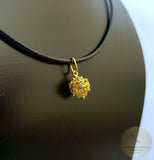 14k Gold Minimalist Pendant, Croatian Filigree Ball Pendant Necklace, Solid Gold Dainty Pendant, Dubrovnik Filigree Pendant