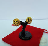 Statement 14k Gold Studs, Croatian Filigree Studs, 14k Gold Statement Earrings, Solid Gold Stud Earrings, Gold Unique Earrings for Women