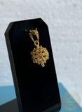 Croatian Filigree 14k Gold Pendant, Minimalist Gold Filigree Ball Pendant, Dubrovnik Jewelry, Solid Gold Pendant, 14k Filigree Pendant