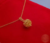 Croatian Filigree 14k Gold Pendant, Minimalist Gold Filigree Ball Pendant, Dubrovnik Jewelry, Solid Gold Pendant, 14k Filigree Pendant