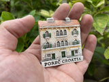 Porec, Authentic Croatian Souvenir Gift, Made In Croatia Gift, Handmade Ceramic Magnets, Hand Crafted Ornament Hand Sculpted Unique Ceramics