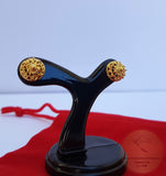 14k Gold Stud Earrings, Traditional Croatian Earrings, 14k Gold Studs, Dubrovnik Earrings, Gold Filigree Studs, Minimal Half Ball Studs