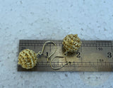 Traditional Croatian Earrings, Filigree Ball Earrings, 24k Gold Plated Dangle Earrings, Dubrovnik Jewelry, Gold Plated Sterling Silver