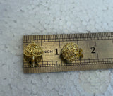 Croatian Filigree Stud Earrings, 24k Gold Plated Sterling Silver Stud Earring, Large Statement Studs, Earrings, Dubrovnik Filigree Jewelry