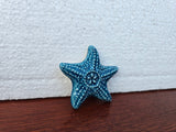 Handmade Croatian Ceramic Magnet, Colorful Ceramic Starfish, Ceramic Sea Star, Authentic Croatian Souvenir Gift, Made In Croatia Gift