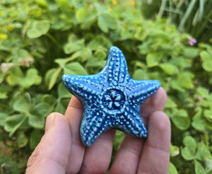 Handmade Croatian Ceramic Magnet, Colorful Ceramic Starfish, Ceramic Sea Star, Authentic Croatian Souvenir Gift, Made In Croatia Gift