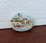 Trogir, Authentic Croatian Souvenir Gift, Made In Croatia Gift, Handmade Ceramic Magnets, Hand Crafted Ornament, Hand Sculpted Ceramics