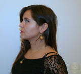 Traditional Croatian 14k Gold Earrings, Large Gold Earrings, Gold Statement Earrings, Dubrovnik Filigree Ball Earrings, Wedding Earrings