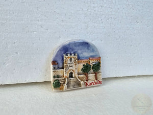 Korčula, Authentic Croatian Souvenir Gift, Made In Croatia Gift, Handmade Ceramic Magnets, Hand Crafted Ornament, Hand Sculpted Ceramics