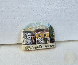 Plitvice Lakes, Authentic Croatian Souvenir Gift, Made In Croatia Gift, Handmade Ceramic Magnets, Hand Crafted Ceramics