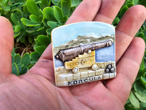 Korčula, Authentic Croatian Souvenir Gift, Made In Croatia Gift, Handmade Ceramic Magnets, Hand Crafted Ornament, Hand Sculpted Ceramics