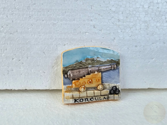 Korčula, Authentic Croatian Souvenir Gift, Made In Croatia Gift, Handmade Ceramic Magnets, Hand Crafted Ornament, Hand Sculpted Ceramics