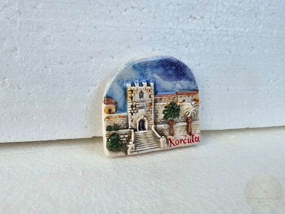 Korčula, Authentic Croatian Souvenir Gift, Made In Croatia Gift, Handmade Ceramic Magnets, Hand Crafted Ornament, Hand Sculpted Ceramics