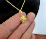 Traditional Croatian White Pearl Pendant, 24k Gold Plated Sterling Silver Filigree Metalwork Half Ball Dome Pendant