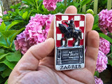 Ceramic Zagreb Magnet, Authentic Croatian Souvenir Gift, Made In Croatia Gift, Handmade Ceramic Magnets, Unique Hand Crafted Ornament