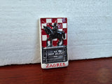 Ceramic Zagreb Magnet, Authentic Croatian Souvenir Gift, Made In Croatia Gift, Handmade Ceramic Magnets, Unique Hand Crafted Ornament