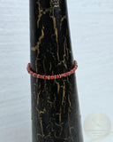 Small Bead Red Coral Bracelet, Mediterranean Coral, Sterling Silver Natural Coral Jewelry, Handmade in Croatia