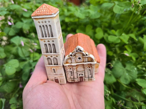 Croatia, Ceramic Hvar Cathedral, Authentic Croatian Souvenir Gift, St. Stephen's Cathedral, Unique Made In Croatia Gift Hand Sculpted