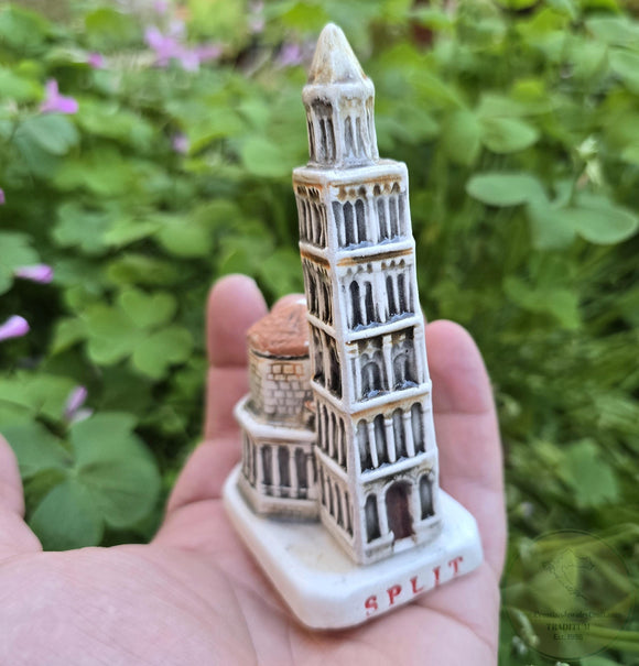 Split, Croatia, Ceramic Cathedral of Saint Domnius, Sveti Duje, Authentic Croatian Souvenir Gift, Unique Made In Croatia Gift Hand Sculpted