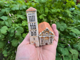 Croatia, Ceramic Hvar Cathedral, Authentic Croatian Souvenir Gift, St. Stephen's Cathedral, Unique Made In Croatia Gift Hand Sculpted