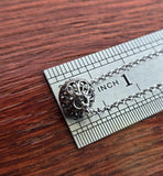 Croatian Minimalist Silver Chain Necklace, Oxidized Ball Pendant Necklace, Dubrovnik Filigree Ball Necklace, Sterling Chain Necklace